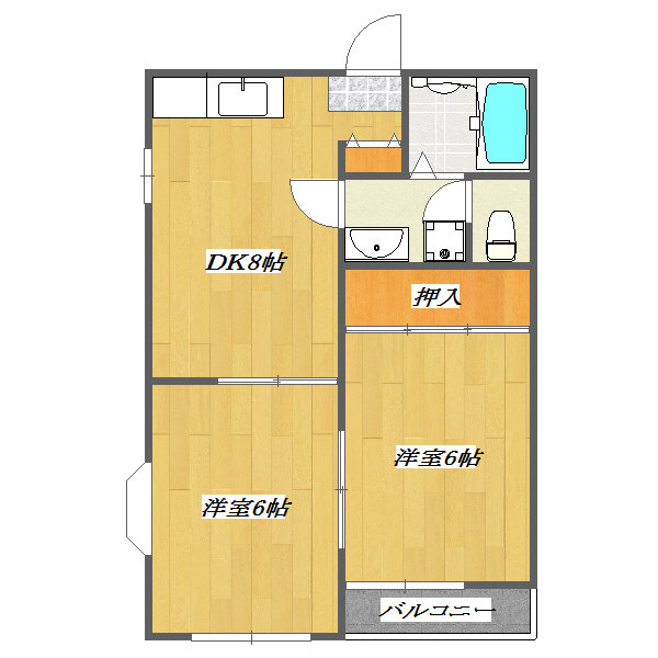 コーポサンレイク 南向きルームシェアＯＫ