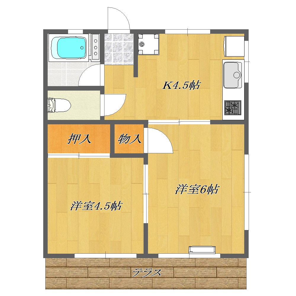 第二清水ハイツ 角部屋で風通しも良く明るいです。
