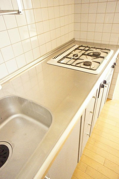 スパイラルコート 使いやすい大きな流し台です