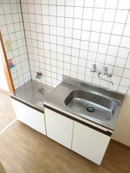 マンションビビット ２口コンロ設置できます。自炊生活頑張ってみましょ。