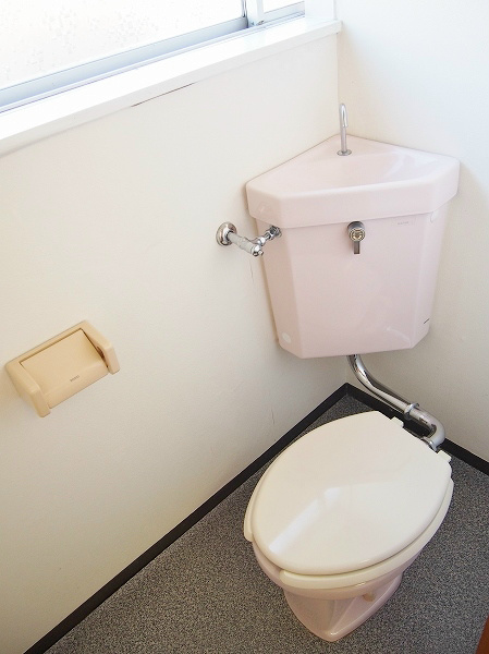 ビビットハイツ トイレに窓ありで気持ちよく使用できます。